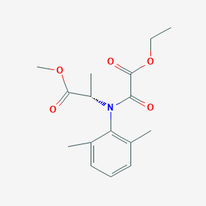 molecular formula C16H21NO5 B12858158 Methyl N-(2,6-dimethylphenyl)-N-(2-ethoxy-2-oxoacetyl)-L-alaninate 