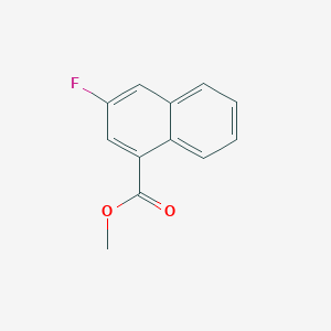 molecular formula C12H9FO2 B12858223 Methyl 3-fluoronaphthalene-1-carboxylate 