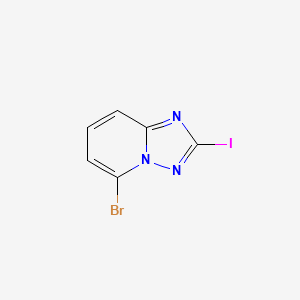 molecular formula C6H3BrIN3 B12858246 5-Bromo-2-iodo-[1,2,4]triazolo[1,5-a]pyridine 
