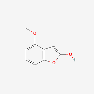 molecular formula C9H8O3 B12858261 4-Methoxybenzofuran-2-ol 