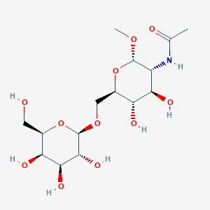 molecular formula C15H27NO11 B12858276 Methyl 2-acetamido-2-deoxy-6-O-(b-D-galactopyranosyl)-a-D-glucopyranoside 