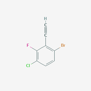 molecular formula C8H3BrClF B12858383 6-Bromo-3-chloro-2-fluorophenylacetylene 