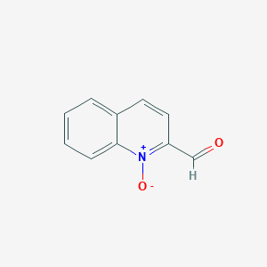 molecular formula C10H7NO2 B12858409 2-Formylquinoline 1-oxide CAS No. 54618-45-0