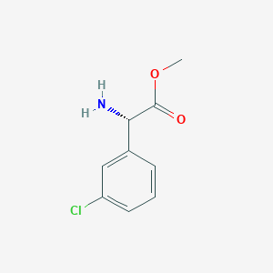 molecular formula C9H10ClNO2 B12858435 Methyl (S)-2-amino-2-(3-chlorophenyl)acetate 