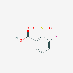 molecular formula C8H7FO4S B12858439 3-Fluoro-2-(methylsulphonyl)benzoic acid 