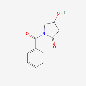molecular formula C11H11NO3 B12858460 1-Benzoyl-4-hydroxypyrrolidin-2-one 