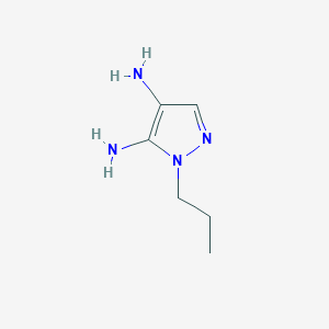 molecular formula C6H12N4 B12858479 1-Propyl-1H-pyrazole-4,5-diamine 