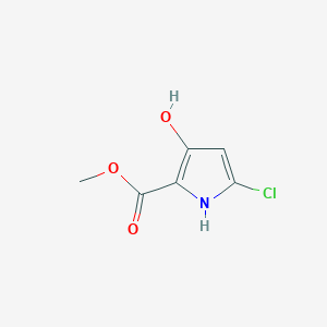 molecular formula C6H6ClNO3 B12858495 methyl 5-chloro-3-hydroxy-1H-pyrrole-2-carboxylate 