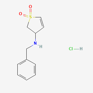 3-(Benzylamino)-2,3-dihydrothiophene 1,1-dioxide hydrochloride