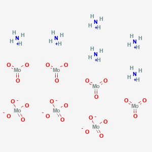 molecular formula H24Mo7N6O24 B12858595 Hexaazanium;dioxido(dioxo)molybdenum;trioxomolybdenum 
