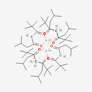 molecular formula C66H114O12Y2 B12858599 Tris(2,2,7-trimethyl-3,5-octanedionato)yttrium (III) 