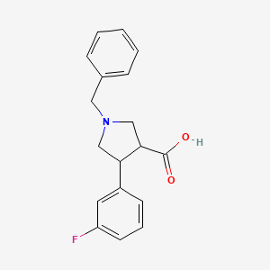 1-Benzyl-4-(3-fluorophenyl)pyrrolidine-3-carboxylic acid