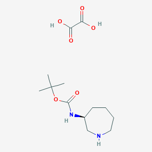 molecular formula C13H24N2O6 B12858614 tert-Butyl (S)-azepan-3-ylcarbamate oxalate 