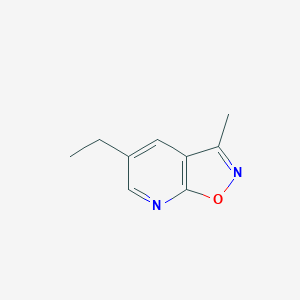 molecular formula C9H10N2O B12858747 5-Ethyl-3-methylisoxazolo[5,4-b]pyridine CAS No. 71224-70-9