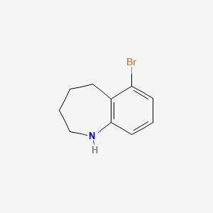 molecular formula C10H12BrN B1285876 6-Bromo-2,3,4,5-tetrahydro-1H-benzo[b]azepine CAS No. 939759-12-3