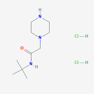 molecular formula C10H23Cl2N3O B1285893 N-(tert-butyl)-2-piperazin-1-ylacetamide dihydrochloride CAS No. 1044707-29-0