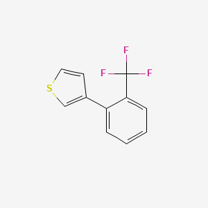 molecular formula C11H7F3S B12858955 3-(2-Trifluoromethyl-phenyl)-thiophene CAS No. 886503-64-6
