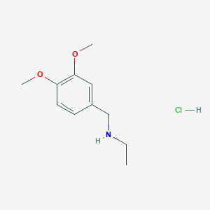 molecular formula C11H18ClNO2 B1285901 N-(3,4-dimethoxybenzyl)-N-ethylamine hydrochloride CAS No. 40171-95-7
