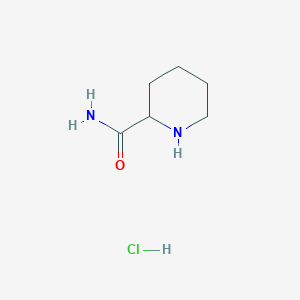 molecular formula C6H13ClN2O B1285903 Piperidine-2-carboxamide hydrochloride CAS No. 857242-96-7
