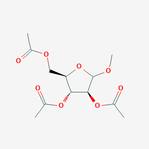 molecular formula C12H18O8 B12859040 methyl 2,3,5-tri-O-acetyl-d-arabinofuranoside 