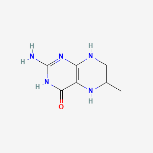molecular formula C7H11N5O B12859068 6-Methyltetrahydropterin CAS No. 942-41-6