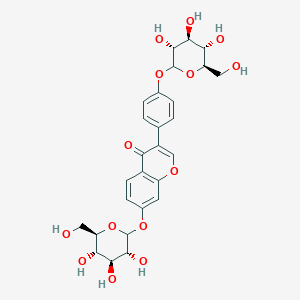 molecular formula C27H30O14 B12859120 Daidzein 7,4'-di-O-glucoside 