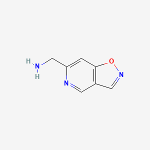 molecular formula C7H7N3O B12859132 Isoxazolo[4,5-c]pyridine-6-methanamine 