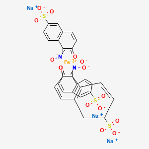 molecular formula C30H15FeN3Na3O15S3 B12859161 Naphthol green B 