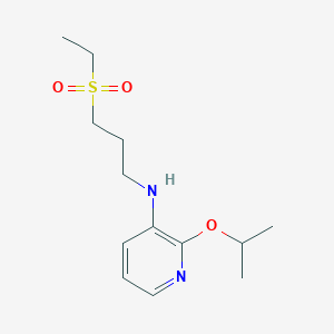 molecular formula C13H22N2O3S B12859397 N-(3-ethylsulfonylpropyl)-2-propan-2-yloxypyridin-3-amine 