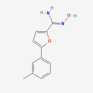 molecular formula C12H12N2O2 B12859408 N-hydroxy-5-(m-tolyl)furan-2-carboximidamide 