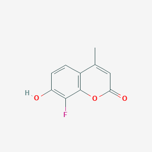 molecular formula C10H7FO3 B12859476 8-Fluoro-7-hydroxy-4-methylcoumarin 