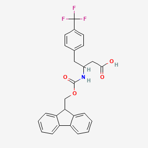 molecular formula C26H22F3NO4 B12859490 Fmoc-(S)-3-Amino-4-(4-trifluoromethyl-phenyl)-butyric acid 