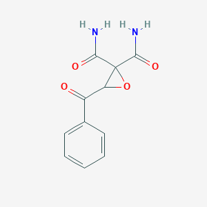 molecular formula C11H10N2O4 B128595 1,1-Dicarbamoyl-1,2-epoxy-3-phenylpropan-3-one CAS No. 142438-70-8