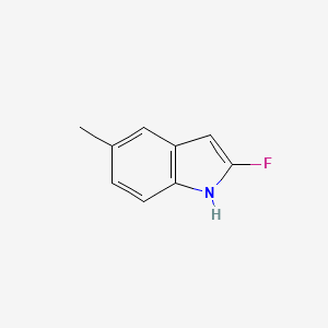 molecular formula C9H8FN B12859576 2-Fluoro-5-methyl-1H-indole 