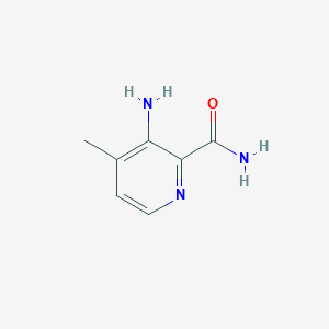 molecular formula C7H9N3O B12859581 3-Amino-4-methylpicolinamide 