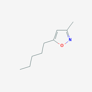 molecular formula C9H15NO B12859582 3-Methyl-5-pentylisoxazole 