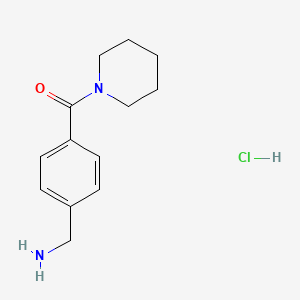 1-[4-(Piperidin-1-ylcarbonyl)phenyl]methanamine hydrochloride