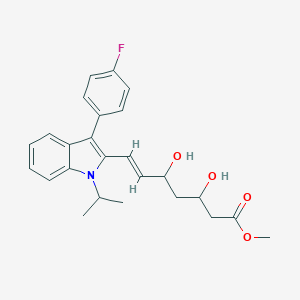 molecular formula C25H28FNO4 B128597 rac-Fluvastatin Methyl Ester (mixture of diastereomers) CAS No. 202479-37-6