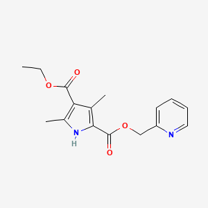 4-ethyl 2-pyridin-2-ylmethyl 3,5-dimethyl-1H-pyrrole-2,4-dicarboxylate
