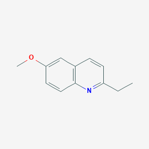 molecular formula C12H13NO B12859748 2-Ethyl-6-methoxyquinoline 