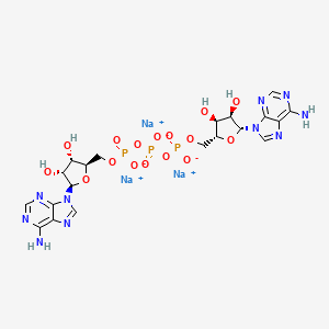 molecular formula C20H24N10Na3O16P3 B12859755 P1-(5'-Adenosyl) P3-(5'-adenosyl) triphosphate sodium salt 