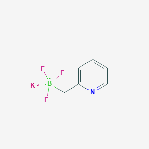 molecular formula C6H6BF3KN B12859825 Potassium cyclobutyloxymethyltrifluoroborate 