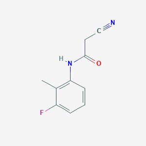 molecular formula C10H9FN2O B12859916 2-Cyano-N-(3-fluoro-2-methylphenyl)acetamide 