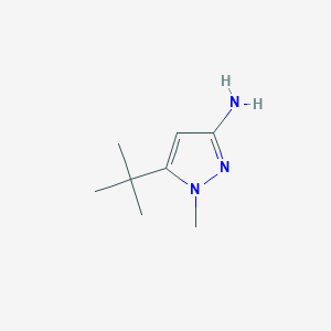molecular formula C8H15N3 B12859918 5-(tert-Butyl)-1-methyl-1H-pyrazol-3-amine 