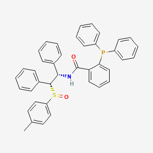 molecular formula C40H34NO2PS B12859933 2-(Diphenylphosphino)-N-[(1S,2R)-2-[(R)-(4-methylphenyl)sulfinyl]-1,2-iphenylethyl]benzamide 