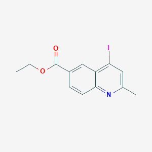 molecular formula C13H12INO2 B12859941 Ethyl 4-iodo-2-methylquinoline-6-carboxylate 