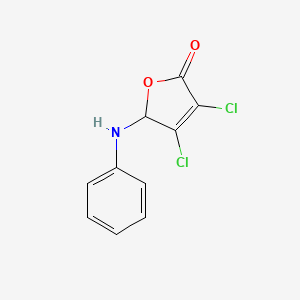 molecular formula C10H7Cl2NO2 B12859971 3,4-dichloro-5-(phenylamino)furan-2(5H)-one 