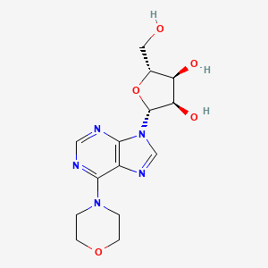 molecular formula C14H19N5O5 B12859992 6-(4-Morpholino)-9-(b-D-ribofuranosyl)-9H-purine 