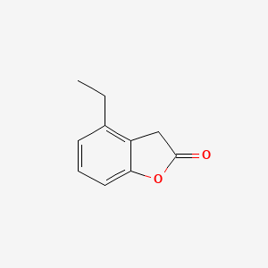 molecular formula C10H10O2 B12860055 4-Ethylbenzofuran-2(3H)-one 