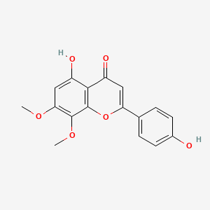 molecular formula C17H14O6 B12860063 4',5-Dihydroxy-7,8-dimethoxyflavone CAS No. 6608-33-9